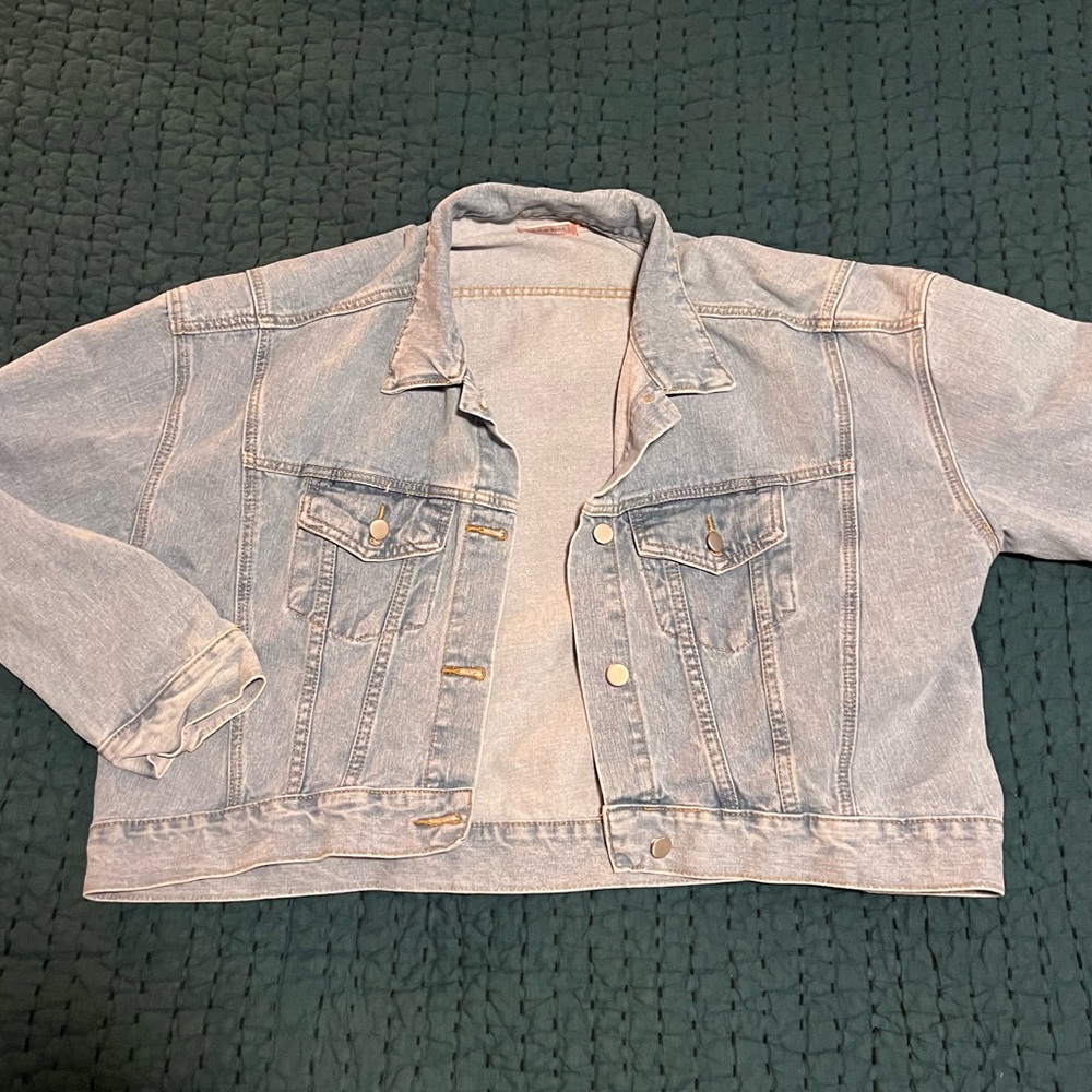 Skylar Rose Cropped Denim Jacket
